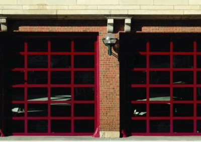 commercial aluminum full view garage panels