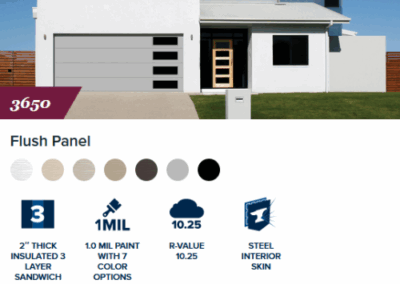 3650 Flush Panel Garage Door
