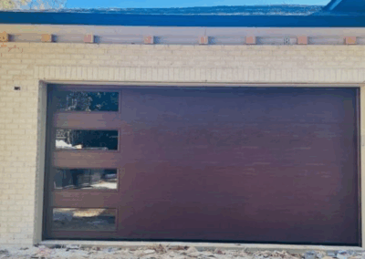 flush panel two car garage