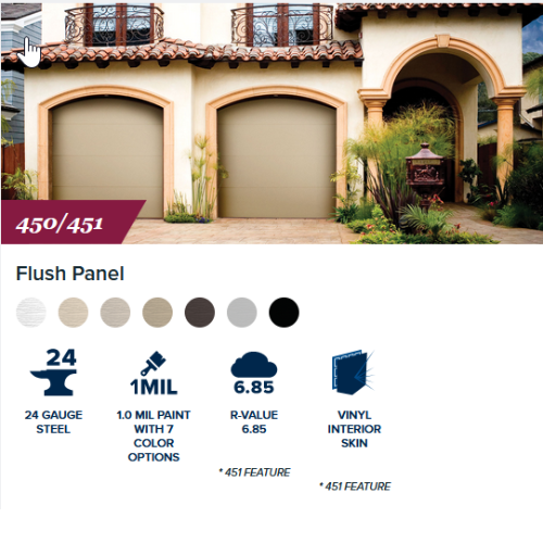 Flush Panel Two Door Garage flush panel two door garage