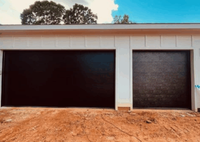 flush three car garage panels