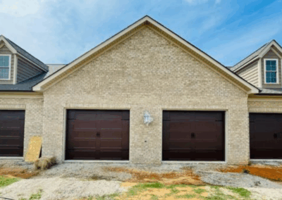 four grooved panel garage doors