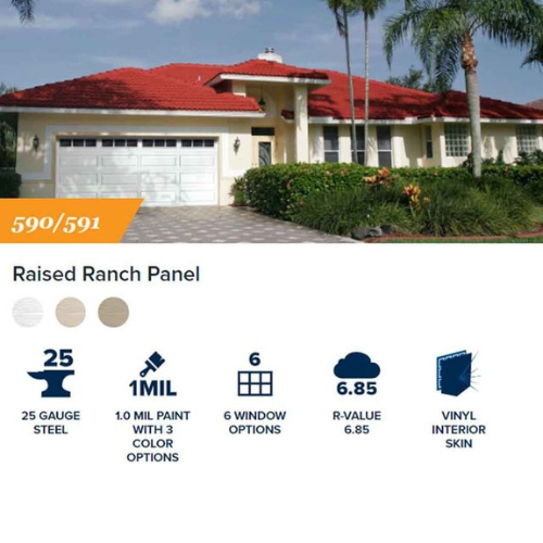 Raised Ranch Panel Two Car Garage Door raised ranch panel two car garage door