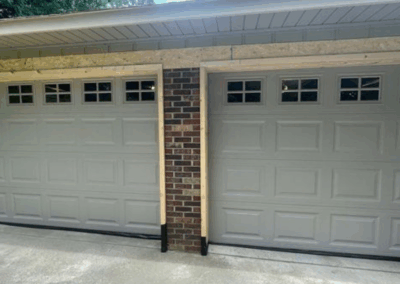 single two door garage traditional raised panel
