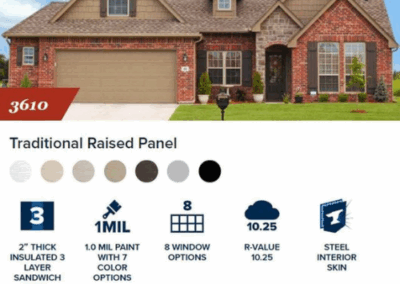 3610 Traditional Raised Panel Garage Door