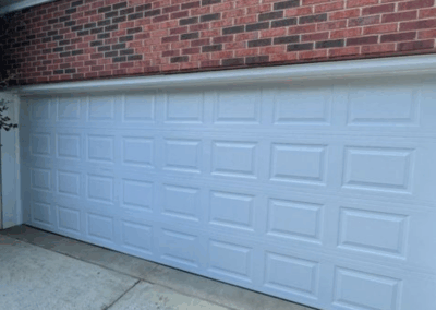 traditional raised two car garage panel