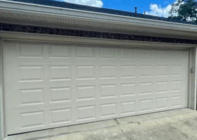 two car raised ranch panel garage