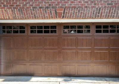 two car short recessed garage panel