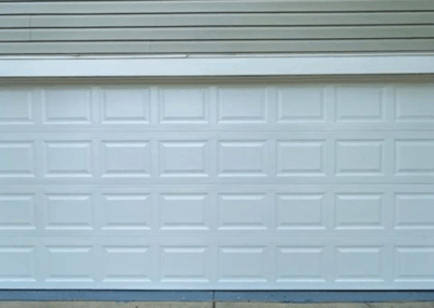 two car traditional raised garage panel