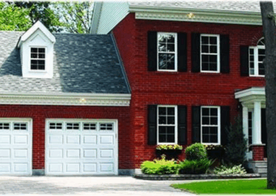 two door garage louvred panel