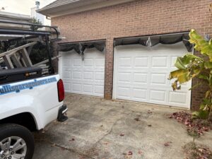 short recessed panel garage doors concord