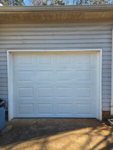 traditional raised panel garage door after china grove